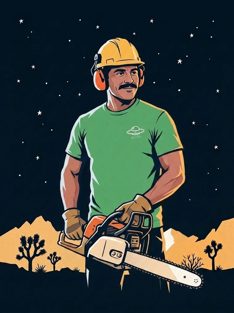 Retrato ilustrado que representa a Rogelio